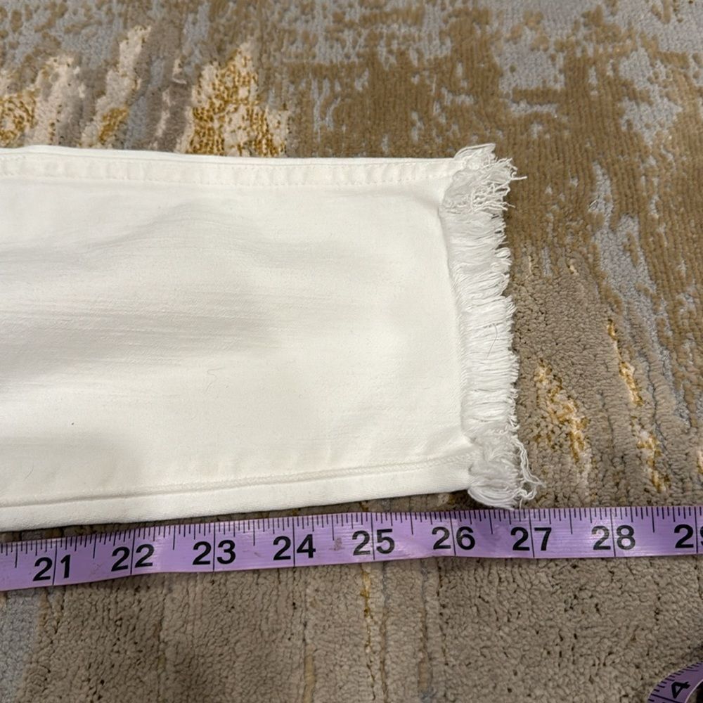 Madewell white 10" High-Rise Skinny Crop Jeans: Button-Front Edition size 32 EUC - Picture 10 of 10